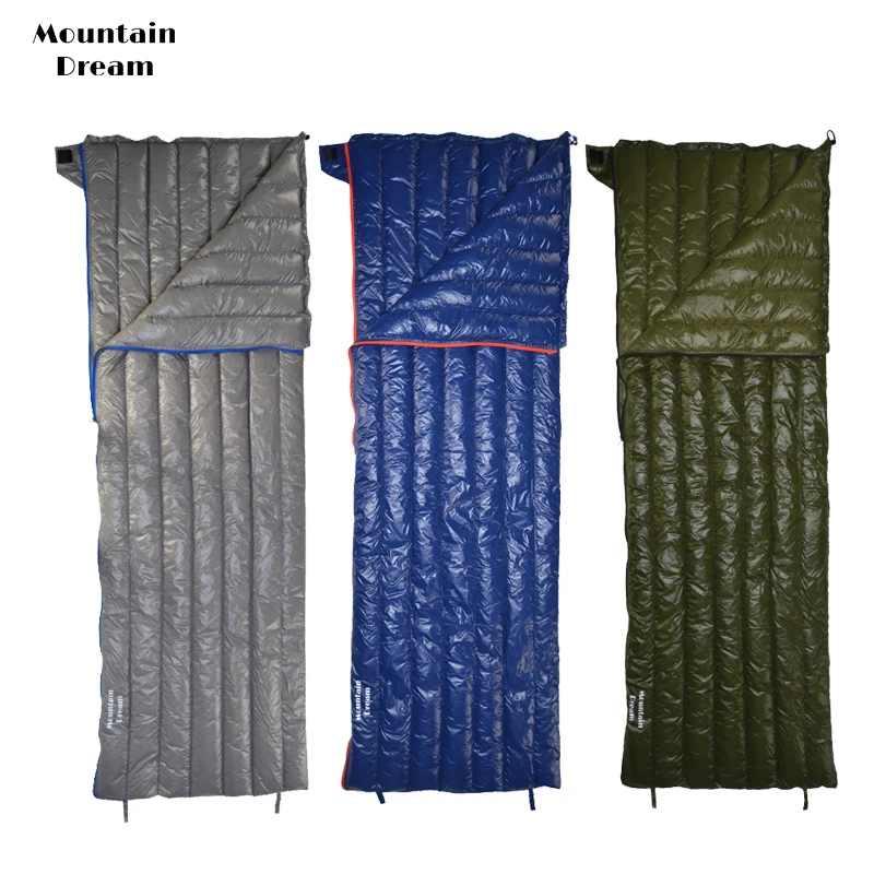 

Mountaindream Outdoor camping hiking portable envelope 90% goose down 200*73 sleeping bag 3 seasons warm