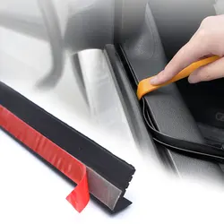 Car Window Seal Strip V Shape Car Side Window Sealing Strip Auto Rubber Side Window Filler Noise Insulation Weatherstrip Sealant