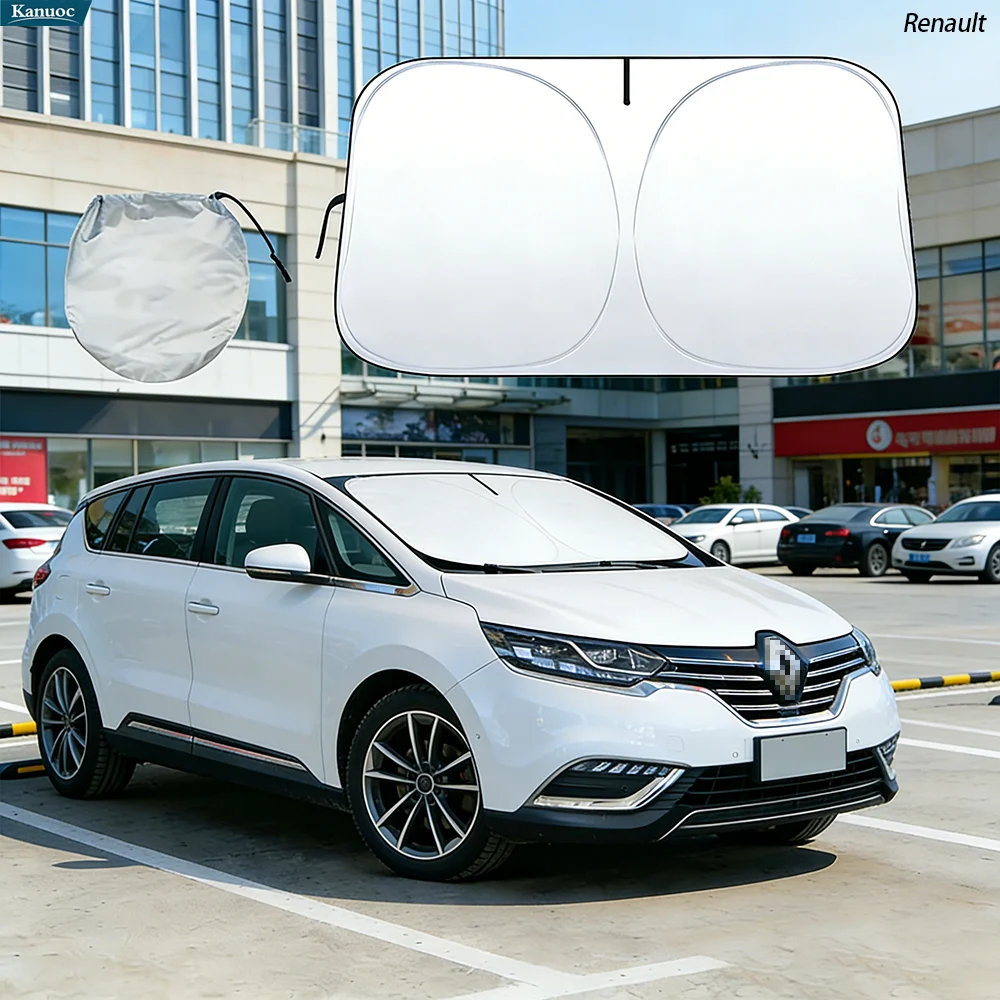 

Windshield Sun Shade For Renault Espace 2 3 4 5 2005-2024 Car Sunshade Sun Visor Protector Foldable Blocks UV Rays