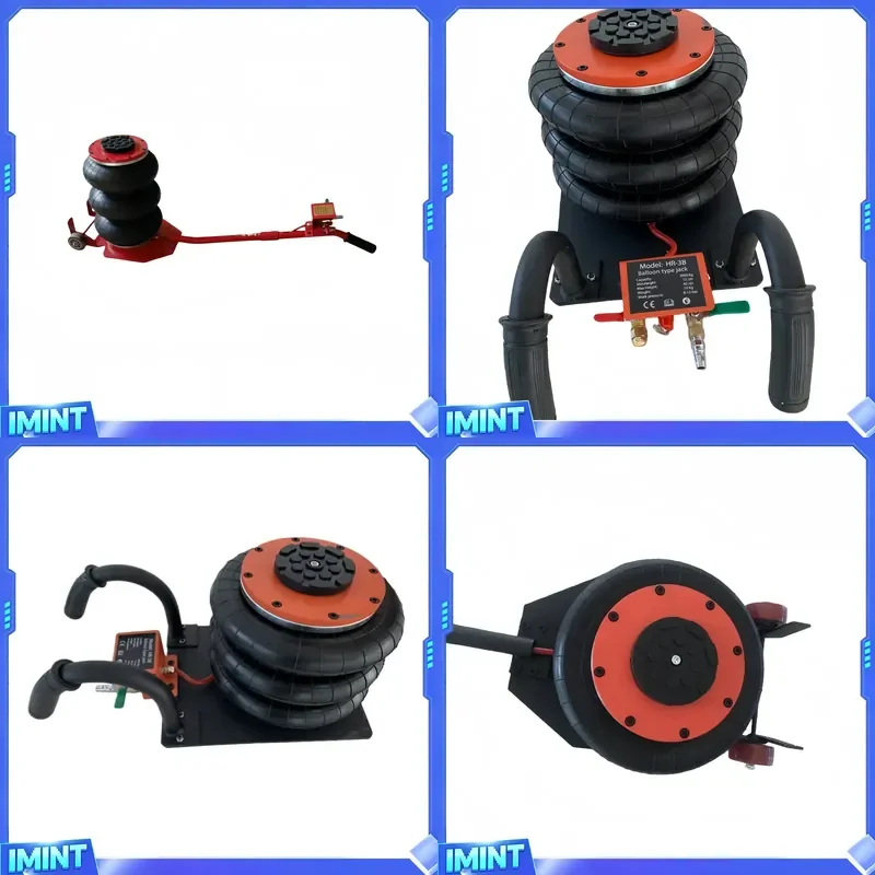 High Stability Inflating Air Seamless Rubber Bag Jack Adjustable Long Short Handle 3T 4.5T Stand