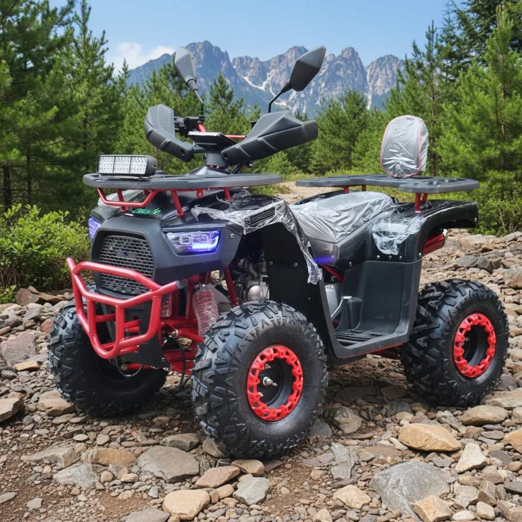 The best-selling rugged chain-drive four-wheel all-terrain vehicle with two-wheel drive and over 1000W of power