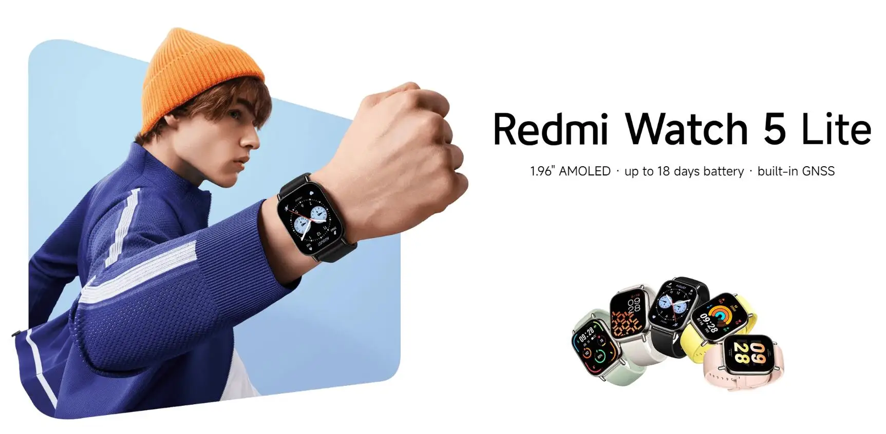 Xiaomi Redmi Watch 5 Lite Smartwatch, 1,96 Zoll AMOLED-Display, ganztägige Blutsauerstoff- und Herzfrequenzüberwachung, Bluetooth-Telefonanrufe Smartwatch – Detail 1