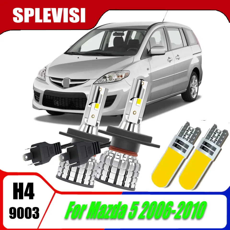 

Unbreakable H4 9003 LED Headlight Bulbs High Low Beam Vibration Proof Long Lasting For Mazda 5 2006 2007 2008 2009 2010
