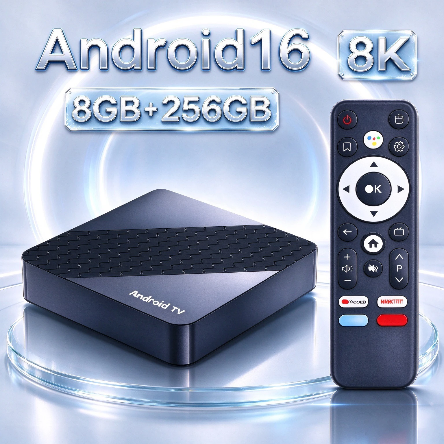 超高速android-tvボックスx10-8k-android-16-セットトップボックス-bluetooth-60-googleアシスタント搭載-4gb-8gb-128gb-256gb-ストリーミングメディアプレーヤー