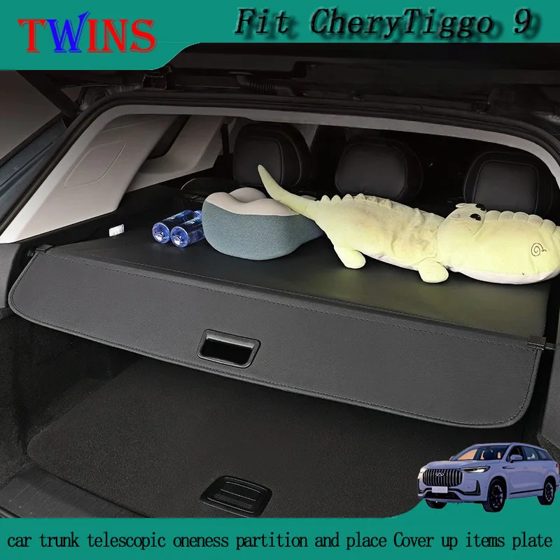 Fit for Chery Tiggo 9 Car Trunk Telescopic Oneness Partition and Placement Item Cover Up Items Plate Auto Interior Accessories