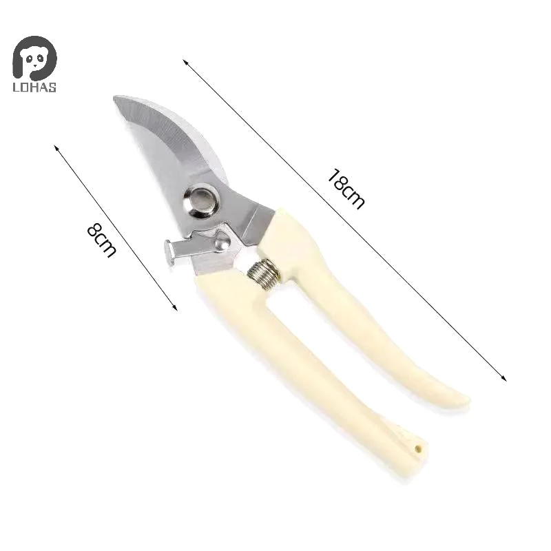 1PC Stainless Steel Scissors Flower Pruning Branch Scissors Gardening Fruit Tree Pruning Shears Garden Branch Shears