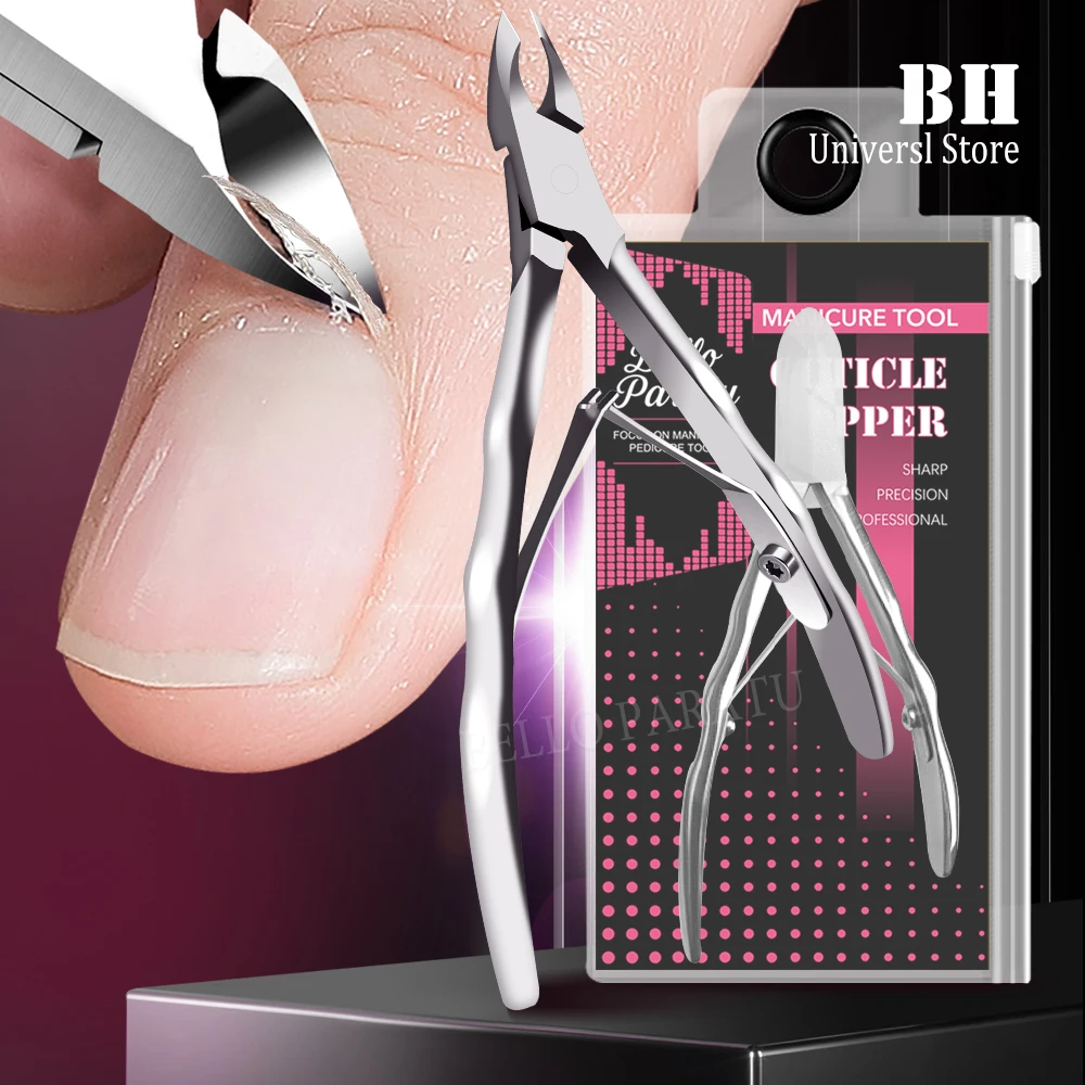 

1Pcs Stainless Steel Cuticle Nipper 4/3 Jaw Household Pedicure Tool Practical Nail Scissor Dead Skin Remover Manicure Care Tool