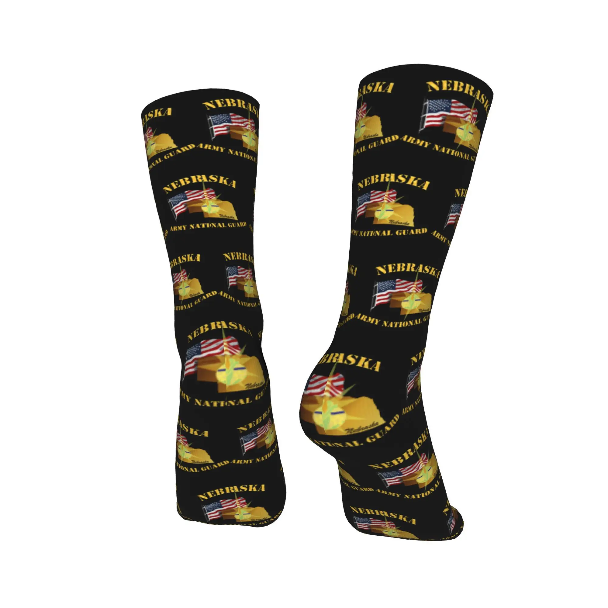 جميع المواسم نبراسكا الجيش الحرس الوطني أرني ث العلم الجوارب Harajuku جوارب لينة الرياضة الأوسط جوارب أنبوبية لينة للرجال والنساء