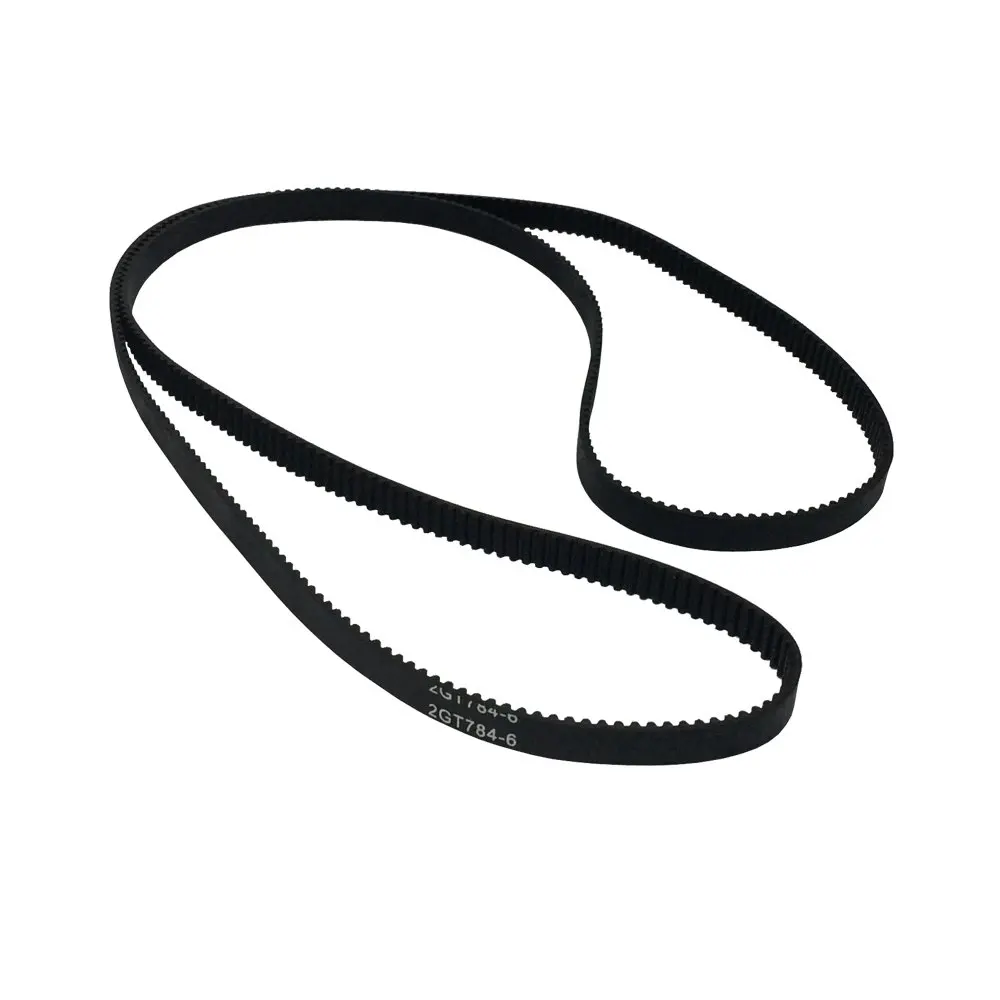 3D Printer Parts 2GT Driver Belt 784-2GT-6 Timing Belt in Closed Loop Rubber L=784mm W=6mm 392 Teeth Pack of 2pcs