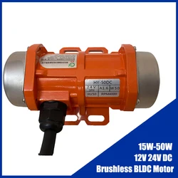 15W-50W 12V 24V DC Brushless BLDC motore elettrico a vibrazione vibratore per calcestruzzo ad alta frequenza