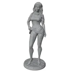 Estatua miniatura resina chica sexy sin pintar para rol y coleccionable