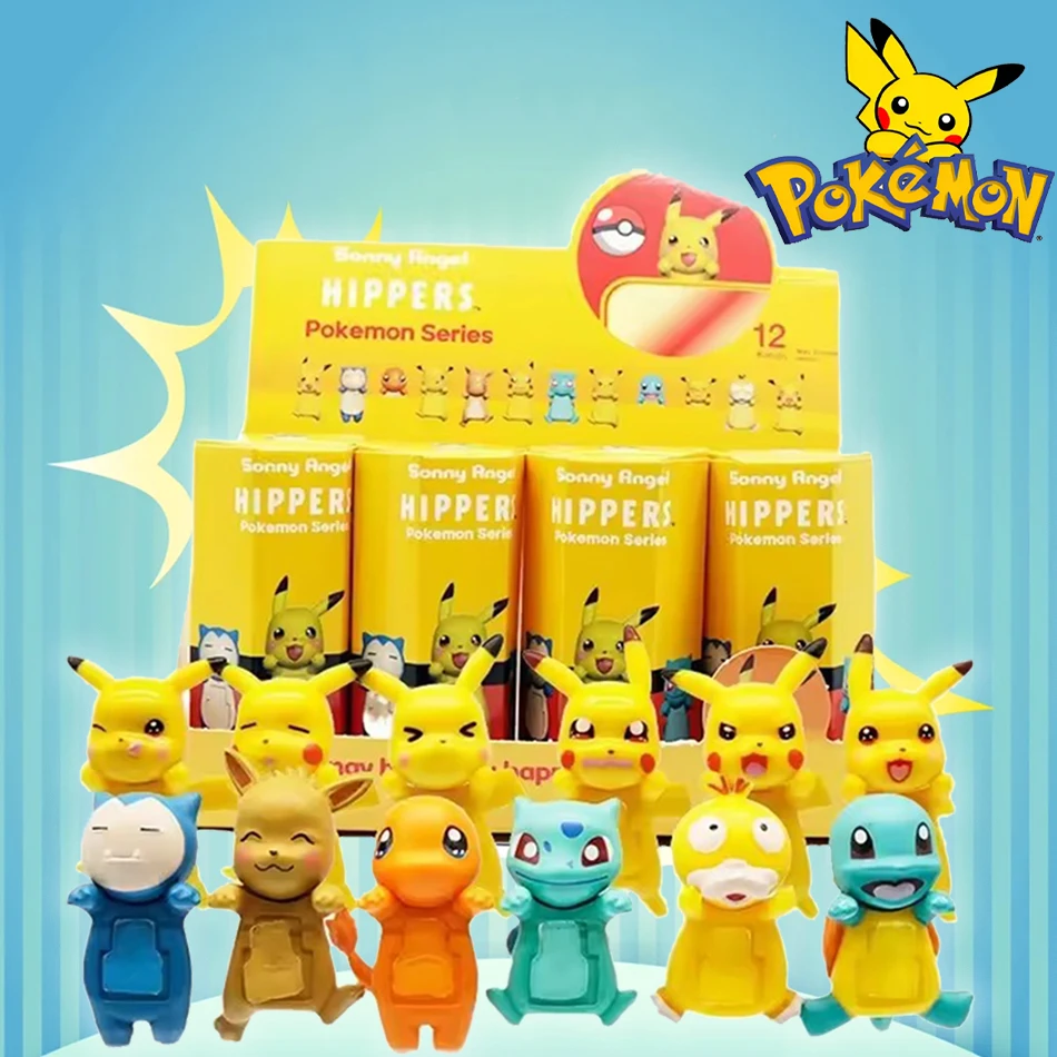 Caja ciega caliente Pokemon sorpresa Pikachu Bulbasaur fiesta Angei misteriosa caja ciega figura de Anime modelo niños juguete regalo de Navidad