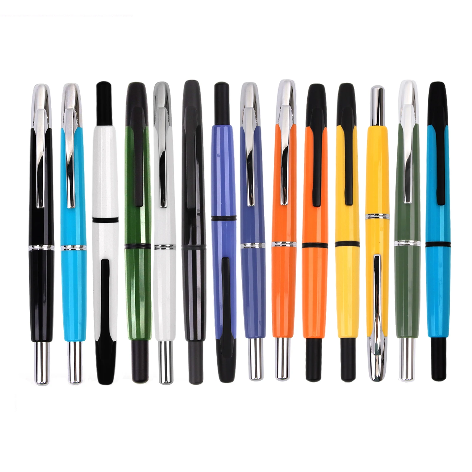 

MAJOHN A2 Retractable Fountain Pen EF 0.4mm Nibs writing Ink Pens with Converter For students shcool office supplies Gift pens