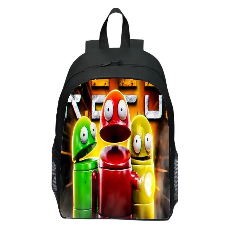 Tas ransel anak 16 inci, tas sekolah dasar, tas ransel pria dan wanita, tas TK, model baru dari game repo recycling action