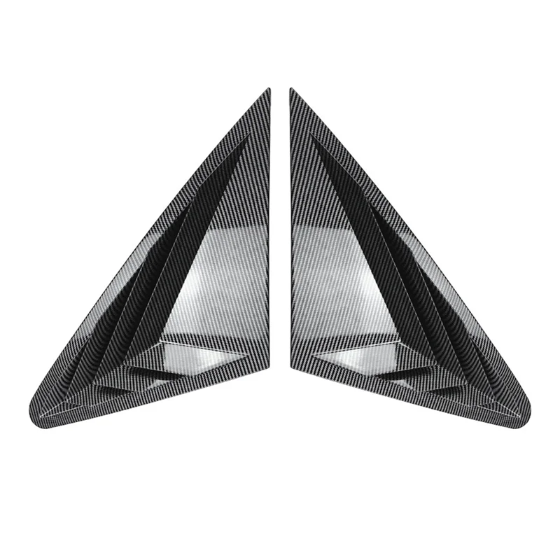 

Firmly Car Rear Triangular Window Trim Sticker Louvers Shutters Blinds Cover Trim Foraudi Q5 FY Coupe 2018-2024 Carbon Fiber