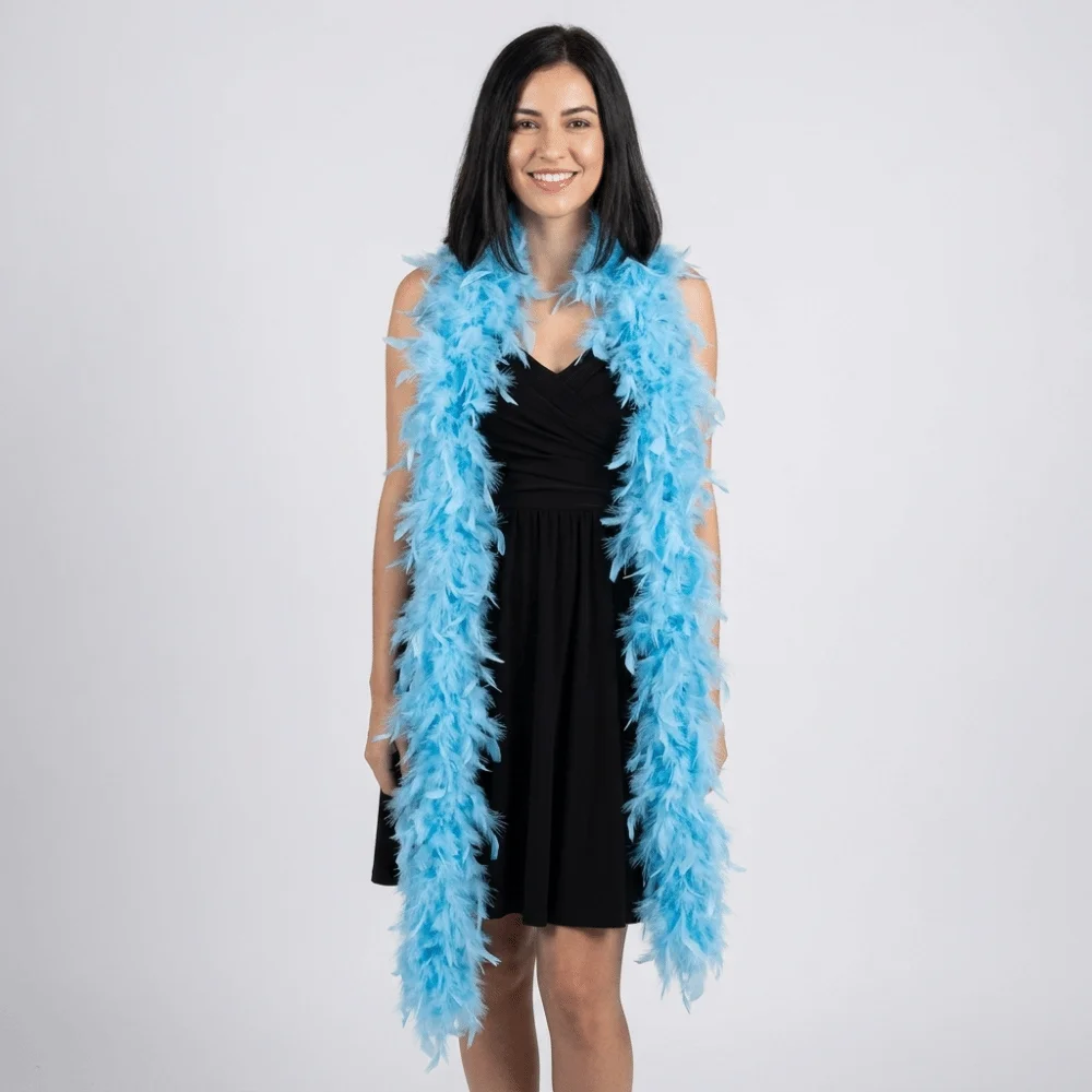 Fashion Solid Color Feather Boa Turkey Feather Natural Feather Scarf Shawl Multiple Colors Apparel Fabric Craft