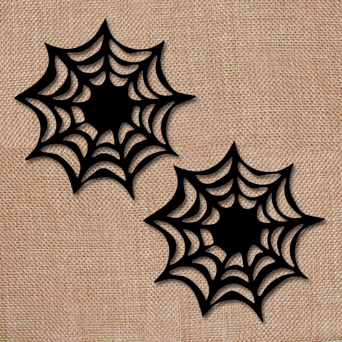 5/10pcs Halloween Spider Web Decoration Spider Web Felt Coasters Plastic Spider Web Coasters Table Drinking Placemat Set