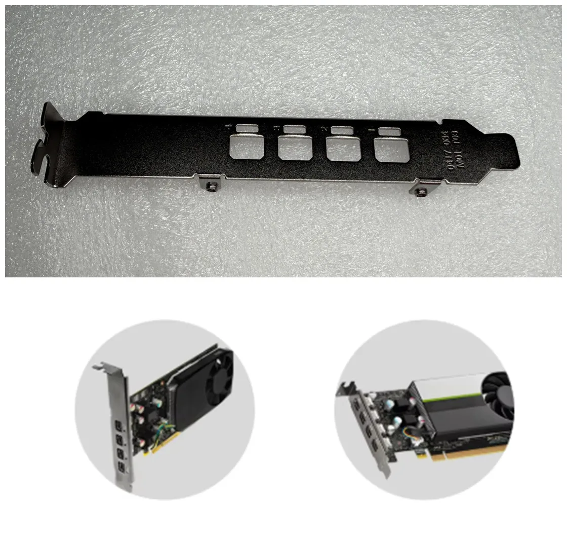 2025 NEW Back Plate Blende Bracket for NVIDIA P600 T600 P1000 T1000 Graphics Card Full height Bezel Blank Baffle