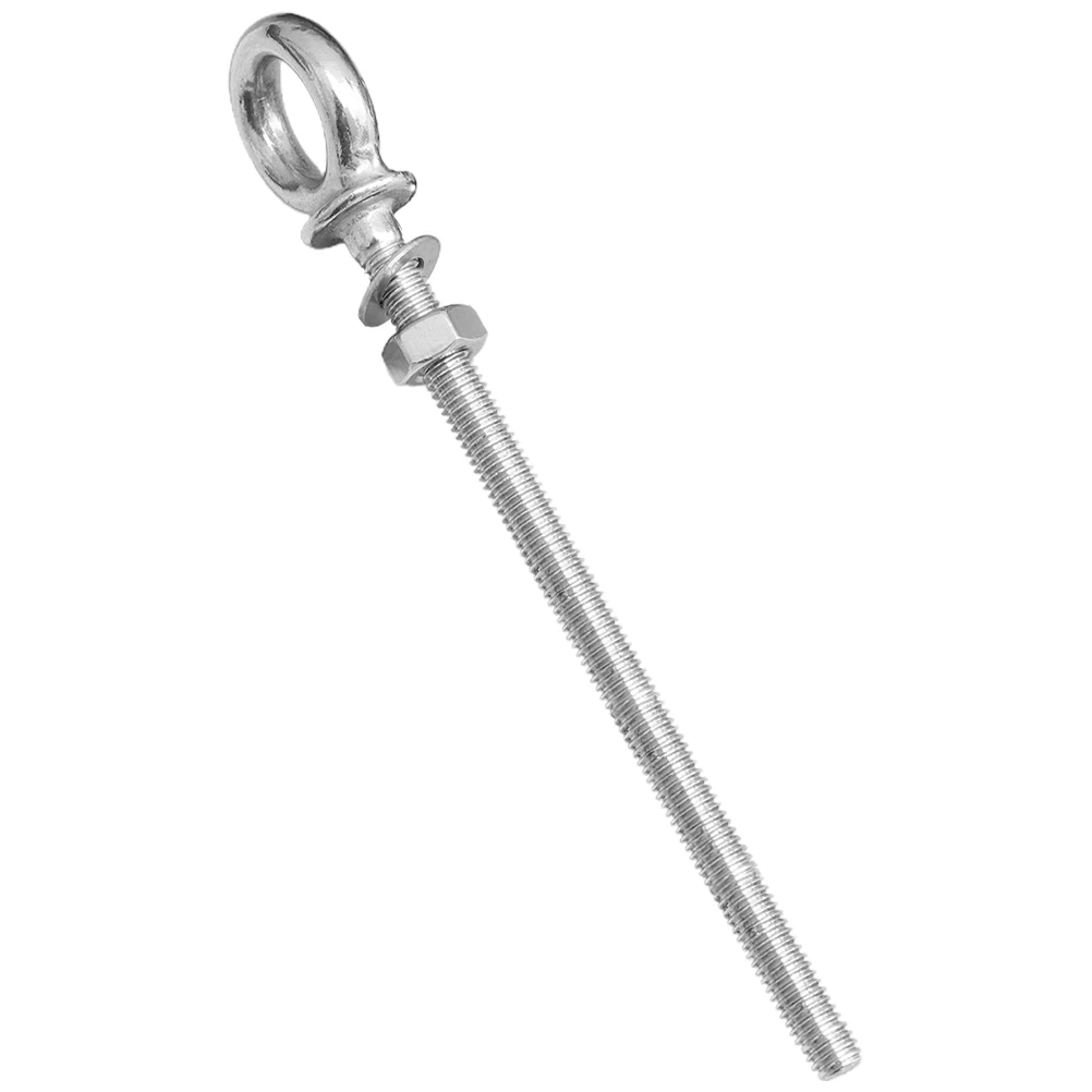 

Stainless Steel Hoist Bolts Heavy Duty Eye Screw Lifting Crimping with Nuts Metal