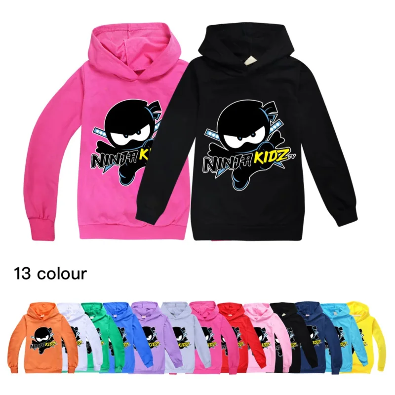 Ninja Kidz toddler boys fall clothes 2021 spring boutique outfits baby girl kids clothes girls 8 to 12 boy tops hoodies shirt