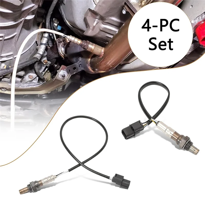 O2 산소 센서 키트 4PCS 36542R70A01 250-24785 350-35065 Honda Accord 2010-2011 Pilot 2009-2013 Odyssey 2011-2013
