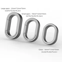 3 Size MINI TC4 Titanium Alloy Keychain Buckle Key Ring Car Accessor Waist Hanging Chain Ring Buckles Opener EDC Outdoor Tool