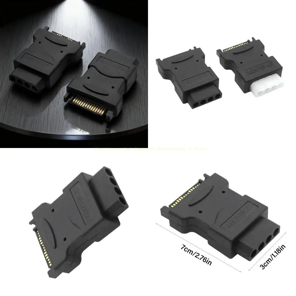 

Legacies Device Power Connectors SATAs To 4Pin IDE Adapters Stable Current ABS Material