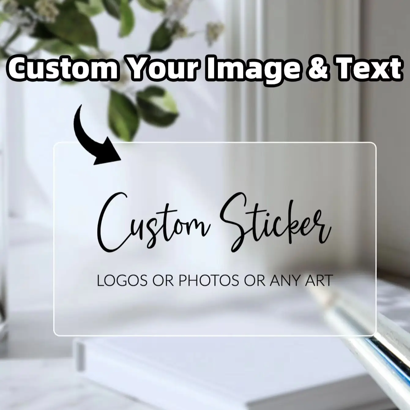 

1/40/80/120 шт. прямоугольных наклеек на заказ для упаковки подарков на вечеринку, водонепроницаемые, прочные