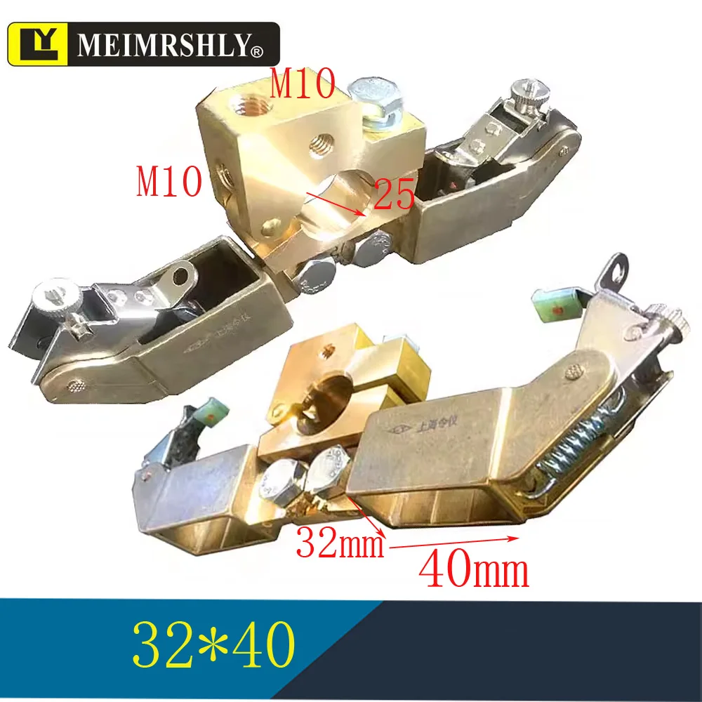 1PCS Reel Herringbone Carbon Brush Holder 32*40 Wind Power Generator Ship Grounding Copper Brush Holder High Current