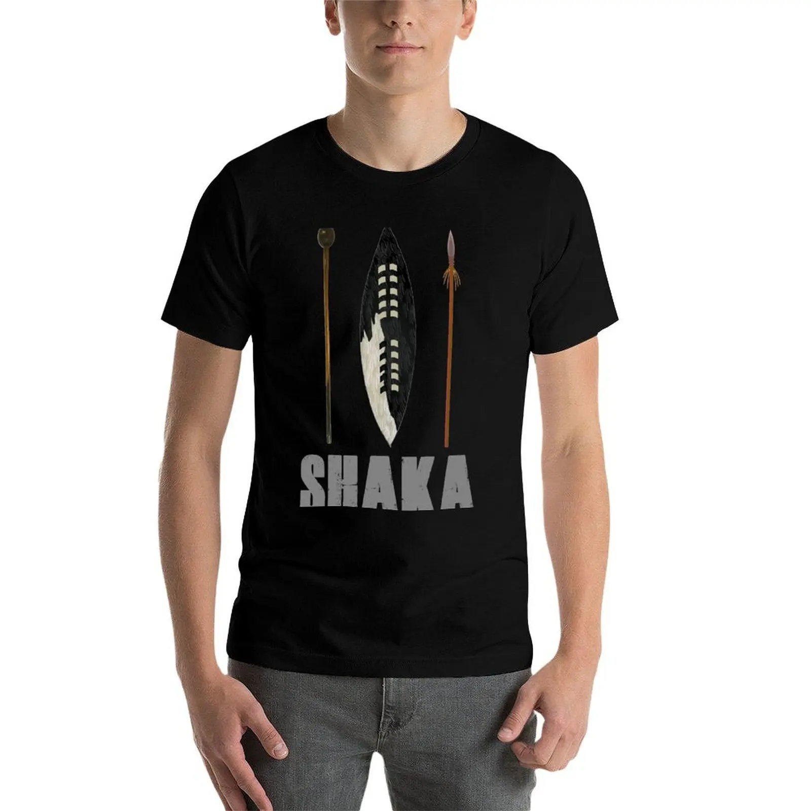 

Shaka Zulu T-Shirt t shirt custom print t shirts for man cotton soft t shirt man cotton T-Shirt