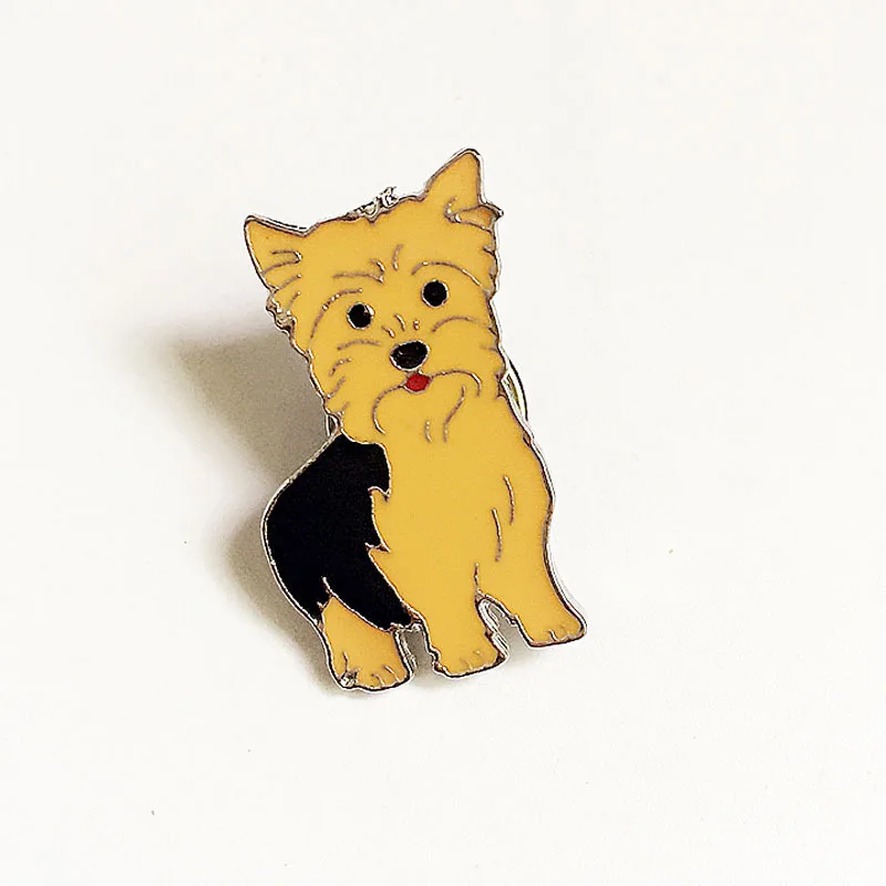 Dog Brooch Pet Puppy Corgi Bichon Poodle Samoyed Bulldog Husky Pug Schnauzer Enamel Pins Multiple Accessories Button Badge