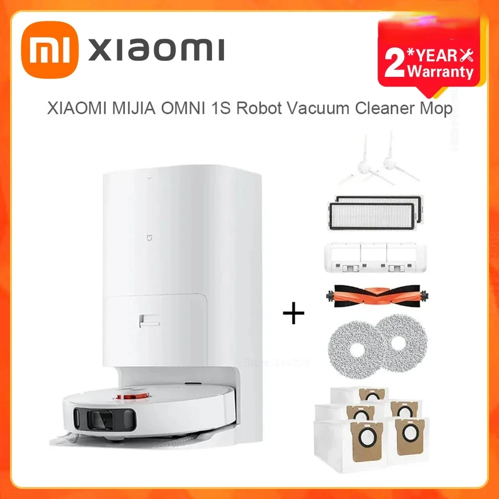 2024 XIAOMI MIJIA Omni 1S B116 Robot Vacuum Cleaners Mop Self Cleaning Empty Dock Home Dirt Disposal Machine Dust Collection