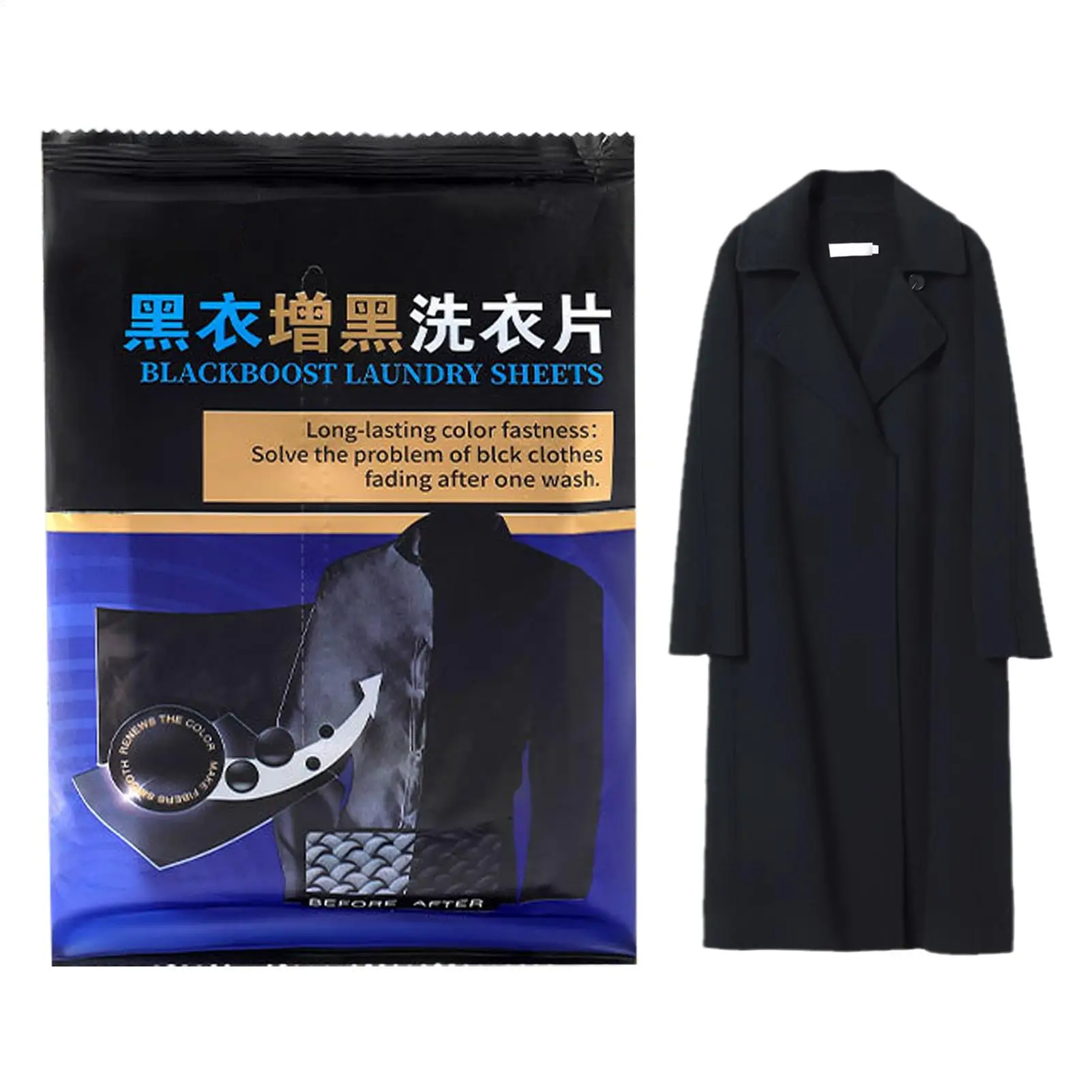 Black Dye for Clothes 50 Pieces Brightening Color Fixing Black Clothes Restorer Laundry Supplies for School Hotel Apartment Dorm