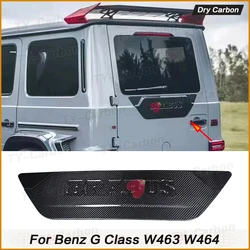 For Benz G-Class W464 W463 G350 G500 G550 G63 Genuine Dry Carbon Fiber Tailgate Rear Cover Spare Tire Cover Body Kits trim