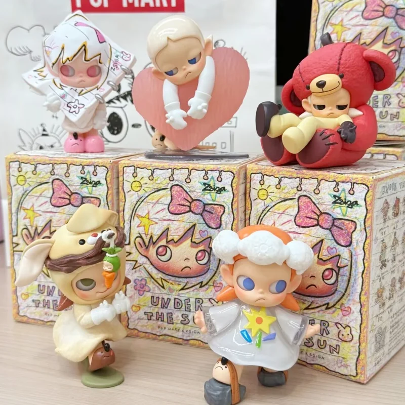 

Hot POP MART Zsiga Under The Sun Blind Box Figures Cute Anime Doll Desktop Ornament Trendy Art Toy Collectible Gift