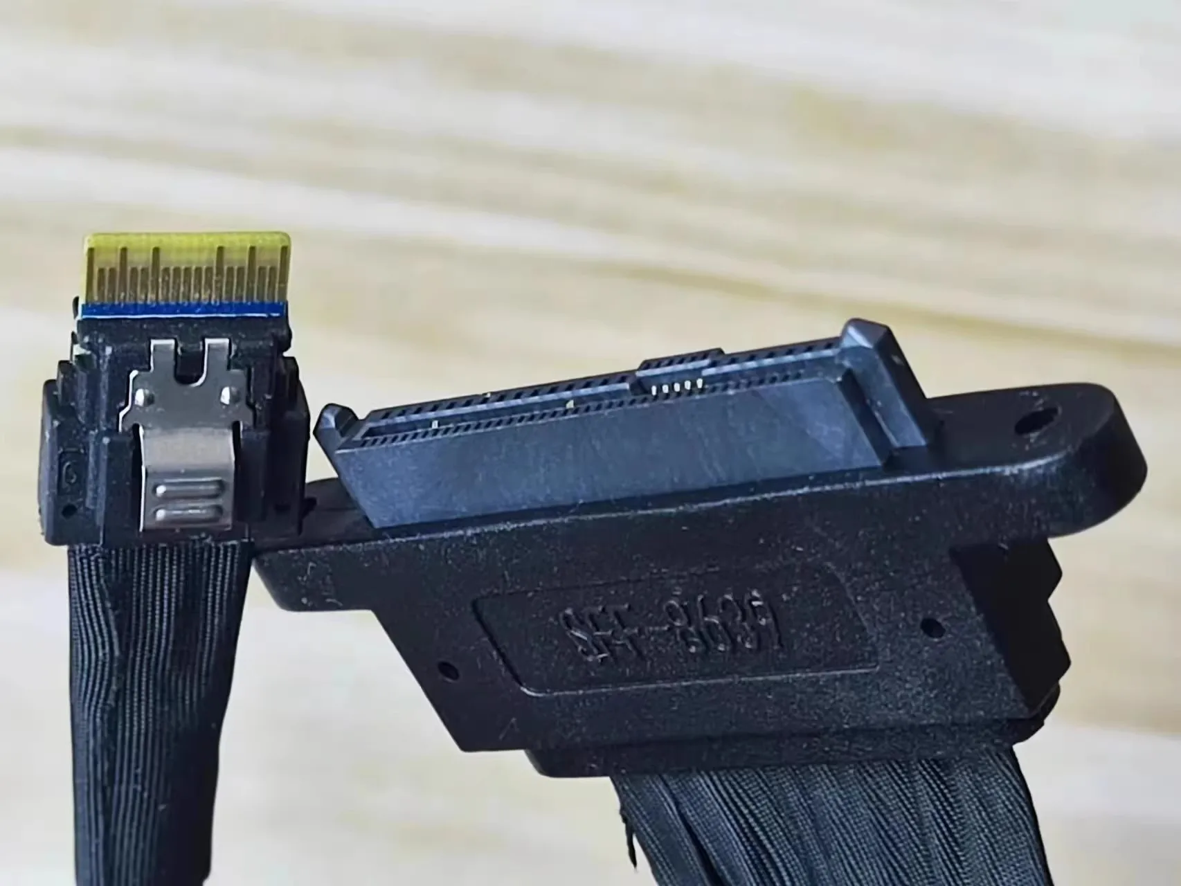 Cabo adaptador de unidade de estado sólido Slim SAS SFF-8654 4i NVMe U.2 SFF-8639 U2