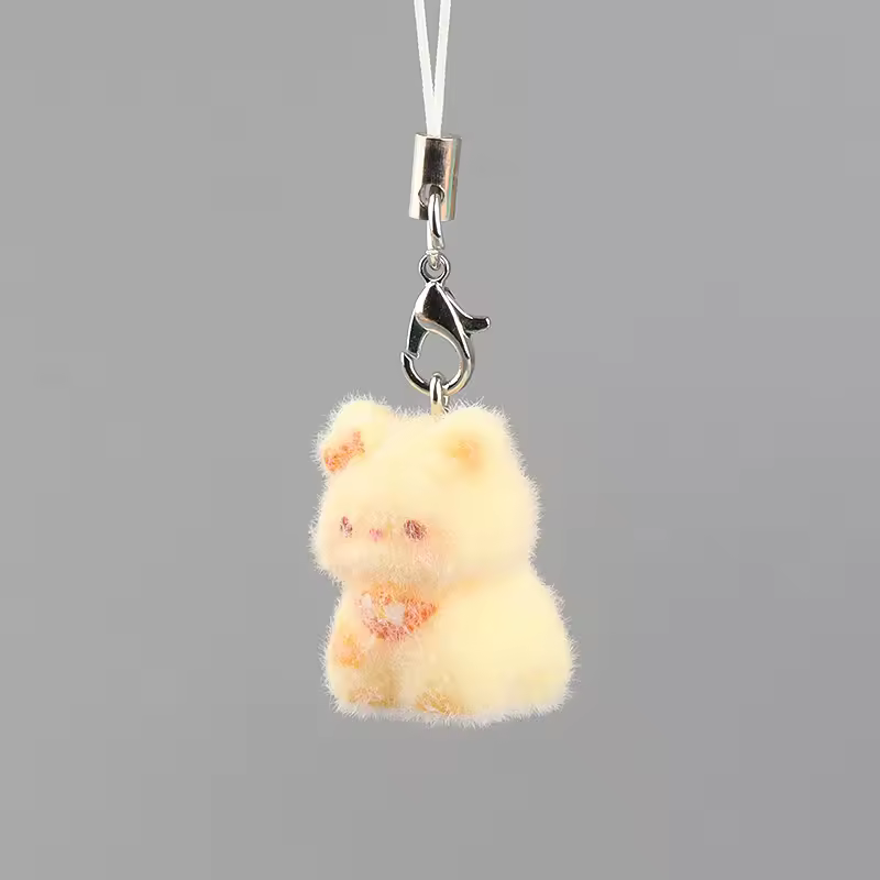 Fluffy Alpaca Elk Capybara Animal Keychains Resin Cartoon Lovely Funny Garlic Goose 3D Doll Pendant Bag Box Car Key Ring Jewelry - Image 20