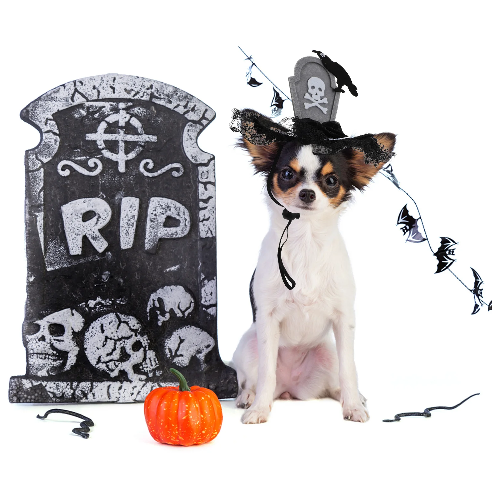 

1Pcs Halloween Pet Hat Funny Cat Dog Hat Festival Headdress Adorable Costume Party Decorative Accessory Decorative Pet Headdress