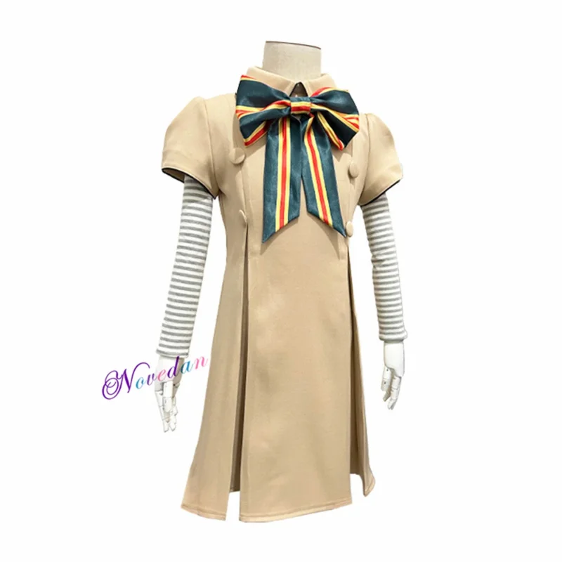 Costume cosplay m3gan per bambini adulti Parrucca Molle vestito bambola AI robot capelli set completo vestiti da festa di Halloween per ragazze donne