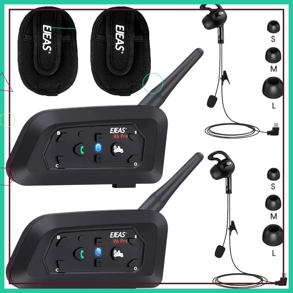 

Referee Communication System, Headset Intercom with Earphone for Soccer Football Volleyball Official Handball