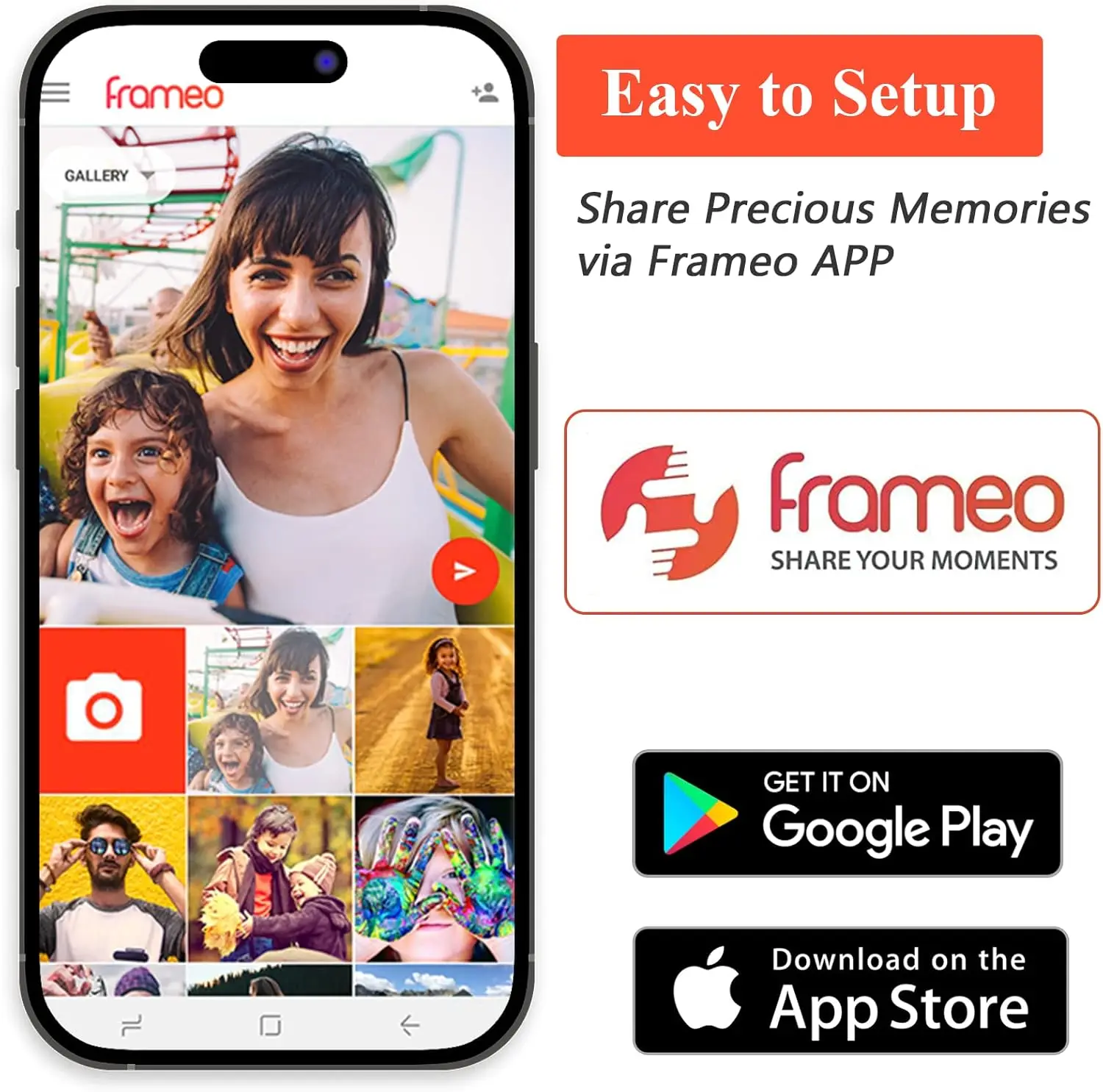 إطار صور رقمي كبير 15.6 بوصة 32 جيجابايت واي فاي 1920 * 1080 IPS FHD شاشة تعمل باللمس إطار صورة رقمي ذكي، قابل للتركيب على الحائط