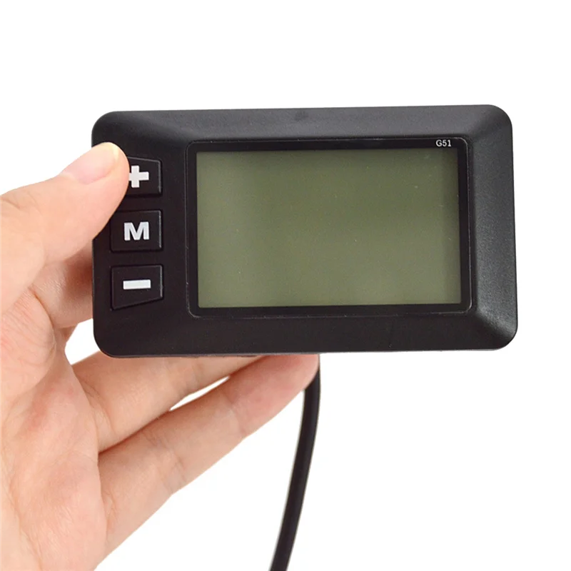 Electric Bike Ebike Accessories Controller G51 LCD Display 5Pin Electric Scooter Accelerator Waterproof Connector