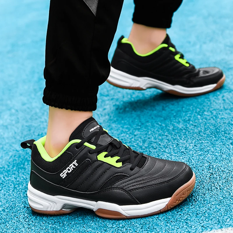 New men's women's badminton shoes lightweight lace-up shoes casual walking shoes table tennis shoes tennis shoes