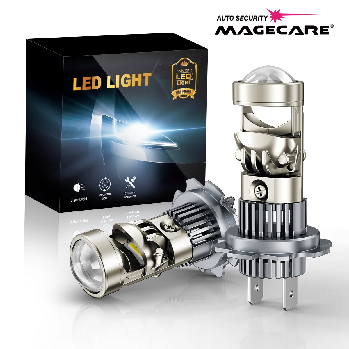 

LED H7 H4 H11 Car Lights Canbus,Mini Projector Lens H8 HB3 9005 HB4 9006 Car LED Headlight CSP Chips 6000K,Auto Lights Kits 12V