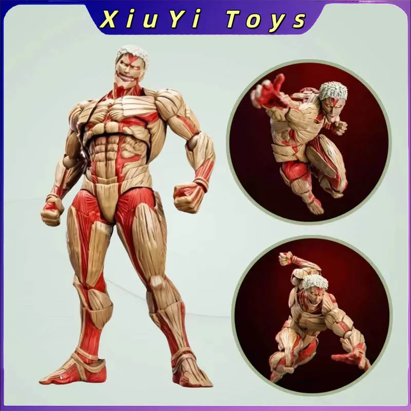 revoltech-進撃の巨人装甲巨人ライナーアニメアクションフィギュア可動関節コレクタブルモデル人形デスクトップ装飾玩具