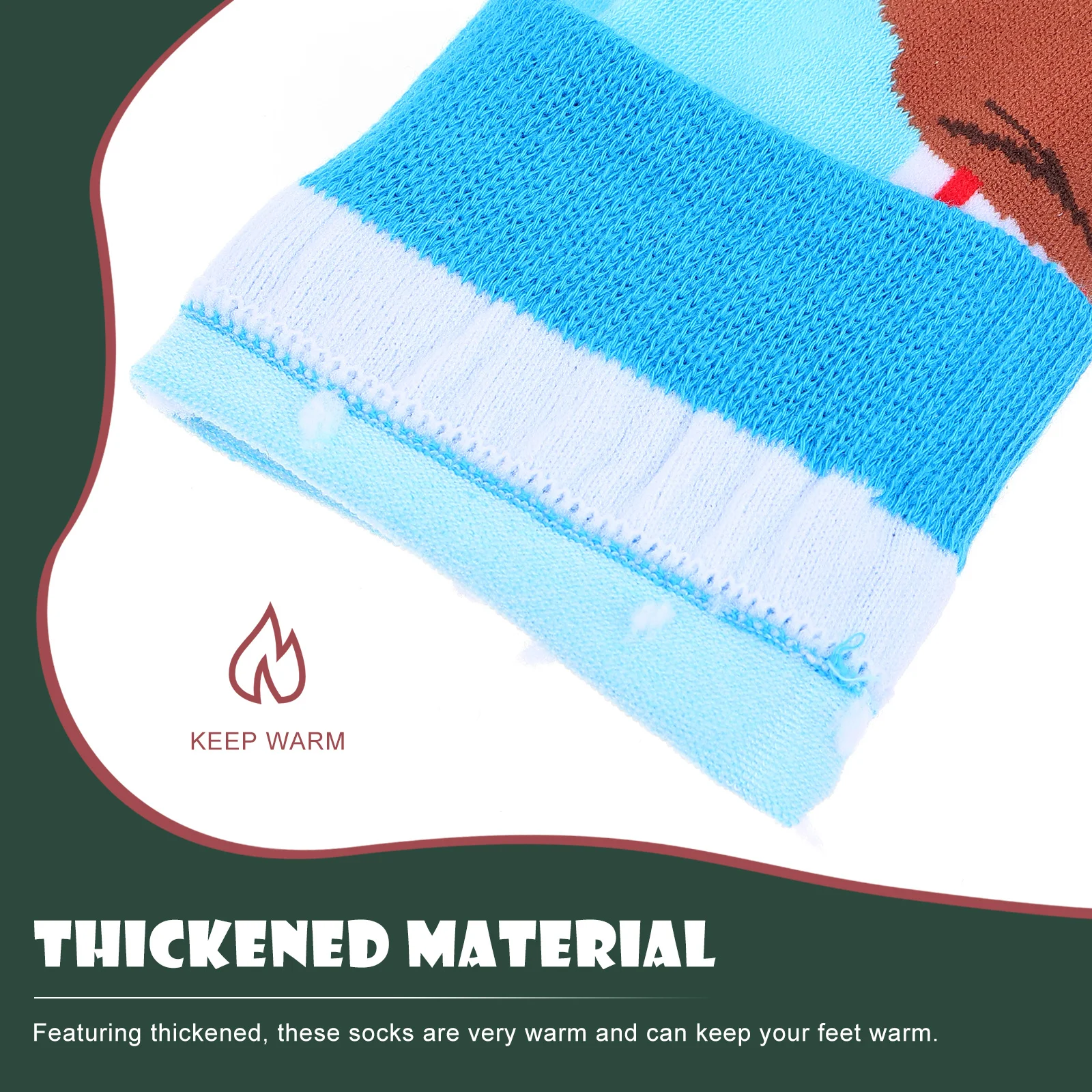 

1pcs 1Pair Men Mid-Calf Cotton Christmas Theme Warm Thickened Winter Socks Festival Party Gift Stocking Xmas Men Socks