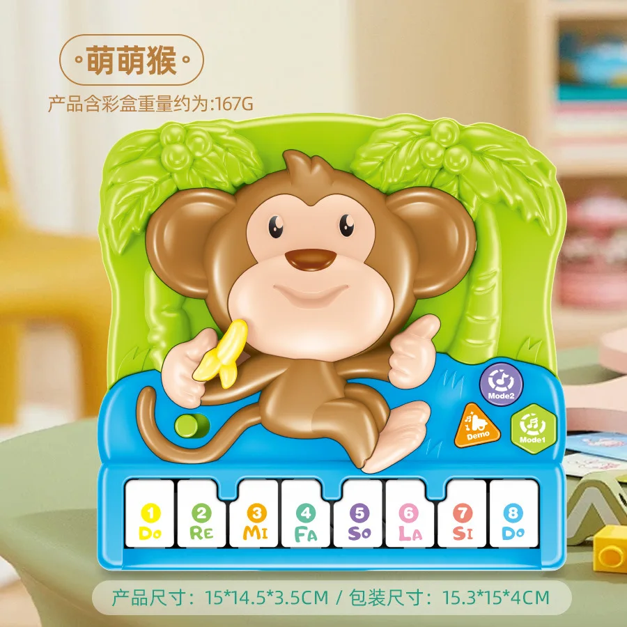 Jouet Musical pour bébé, son d'animal mignon, clavier de Piano pour enfants, Instrument de musique électrique clignotant, jouet éducatif précoce, cadeau pour enfants