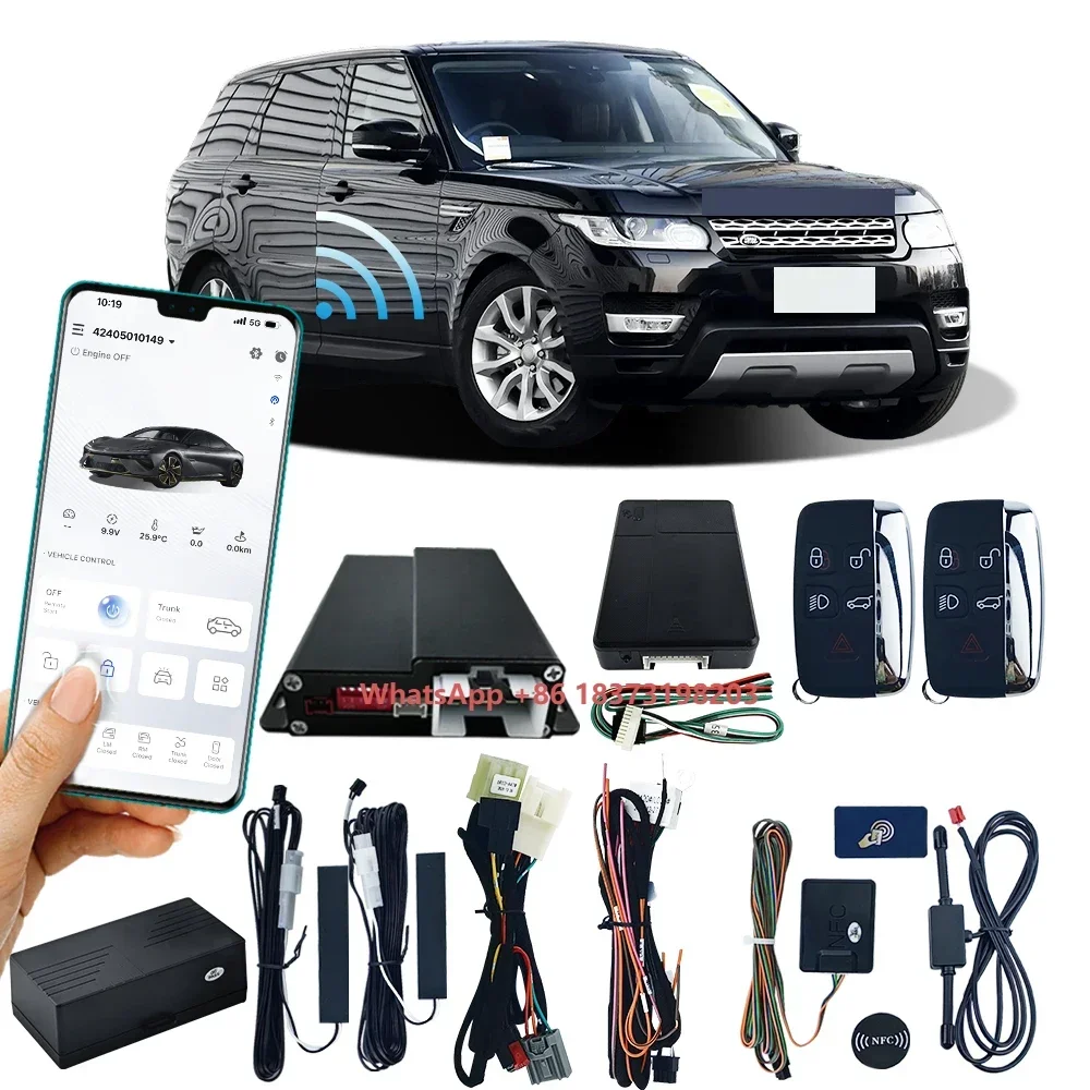

OVI Remote Start Car Alarm Remote Ignition Keyless Start System GPS/GSM Car Control with Phone for Range Rover Sport