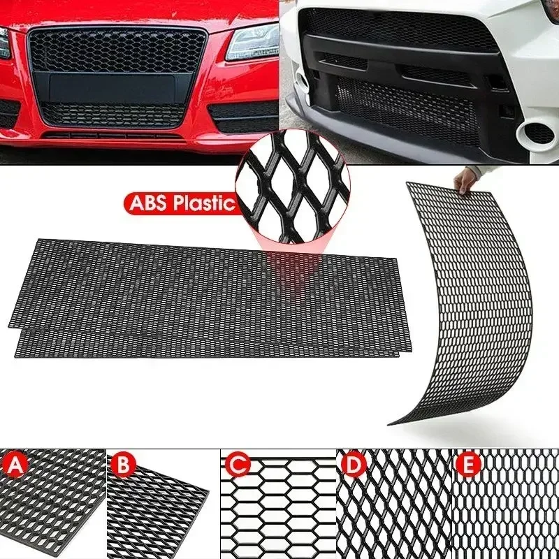 120X40cm Universal Car Styling Air Intake Racing Honeycomb Meshed Grille Spoiler Bumper Hood Vent Racing Grills Exterior Part