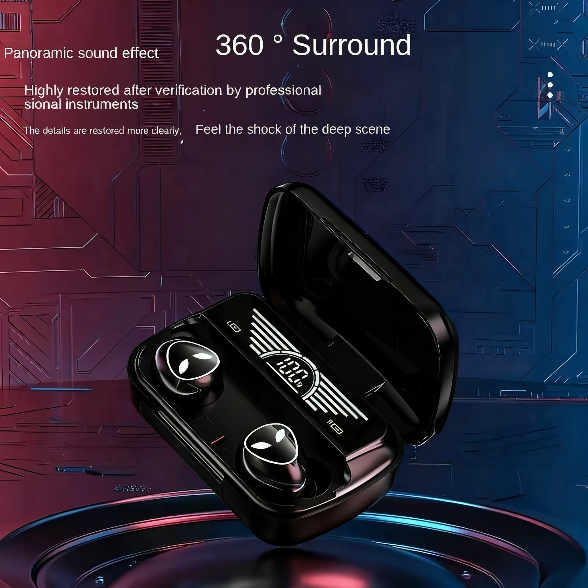 TWS Earbuds TWS Earphone Intelligente Touch Control Wireless Bluetooth-compatible Headphones Waterproof LED Display With Mic